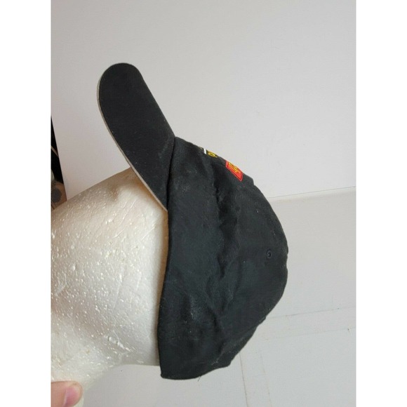 Vintage Mars Tech Qualified Certified Baseball Cap Hat Black‎ Strapback - Picture 5 of 8